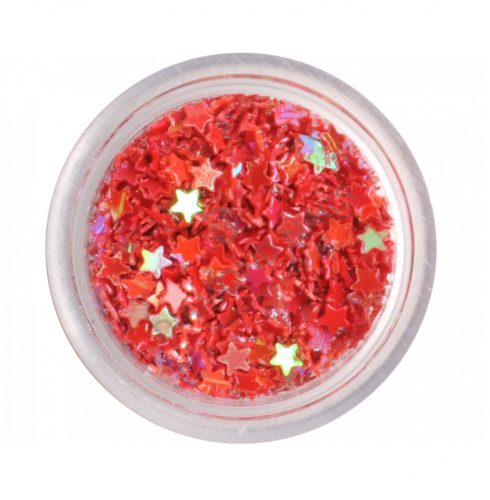 Nail Art Sterne in Rot