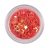 Nail Art Hologramm Blüten in Rot