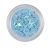 Nail Art Hologramm Blüten in Hellblau