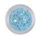 Nail Art Hologramm Blüten in Hellblau