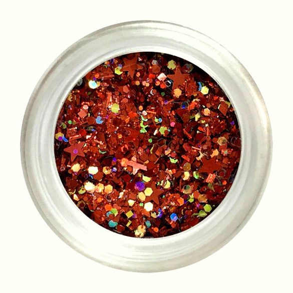  Metall Glitter Pulver Mix #11 - Rot