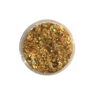 Glitter Flakes in metallic Gold