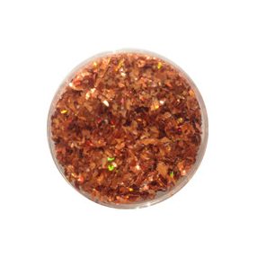 Glitter Flakes in metallic Orange