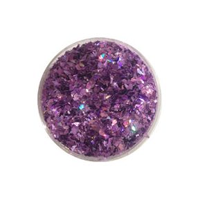 Glitter Flakes in metallic Lila