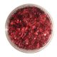 Glitter Flakes in metallic Rot
