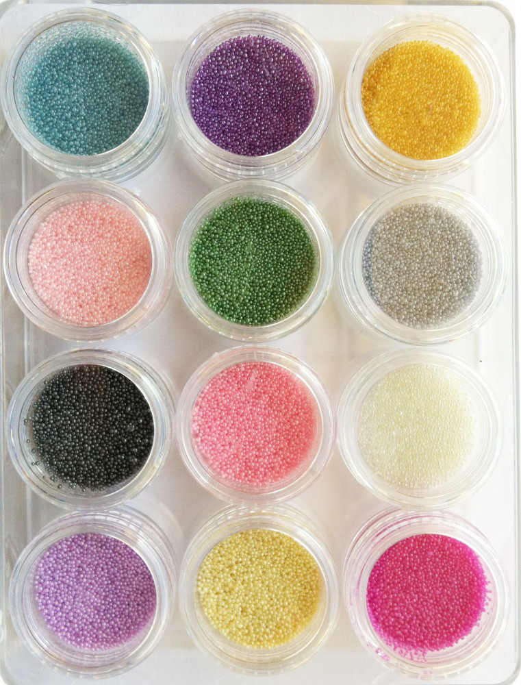 Nailart Perlen Box Gold – Funkelnde Perlen Für Nageldesign & 3D-Optik