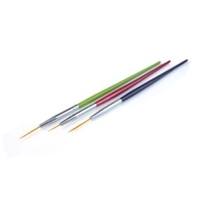 3-teiliges Nail Art Pinsel Set für feine Verzierungen - Diamond Nails 3-teiliges Nail Art Pinsel Set für feine Verzierungen - Diamond Nails