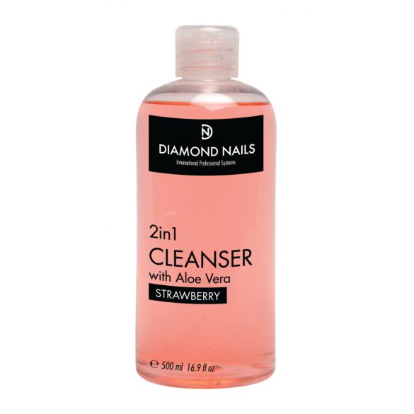 2in1 UV Gel Cleanser 500ml mit Aloe Vera Extrakt - Erdbeere