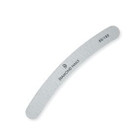 Nagelfeile gebogen in Grau 80/180 für grobes und feines Feilen – Diamond Nails