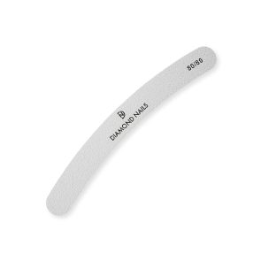 Nagelfeile gebogen in Weiß 80/80 für den schnellen Materialabtrag – Diamond Nails