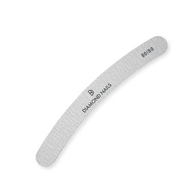  Gebogene graue Nagelfeile 80/80 Diamond Nails