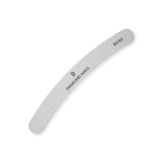  Gebogene graue Nagelfeile 80/80 Diamond Nails