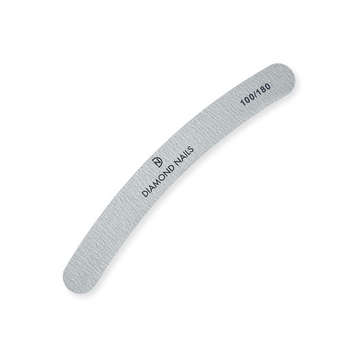 Nagelfeile gebogen in Grau 100/180