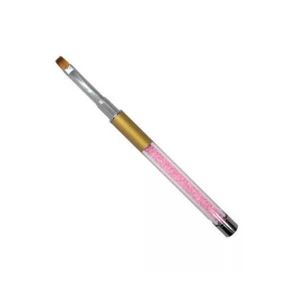 Gel Pinsel in Pink mit Strassstein  Gr.6