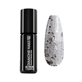 Gel Polish - DN110 - Silver Gold Champagne Mix