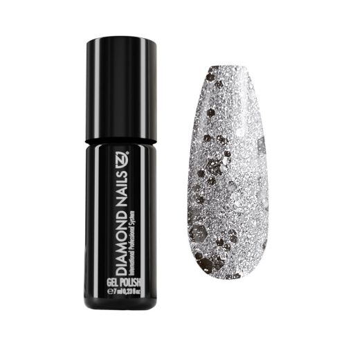 Gel Polish - DN110 - Silver Gold Champagne Mix