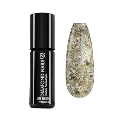 Gel Polish - DN115 - Gold Hexagon Mix