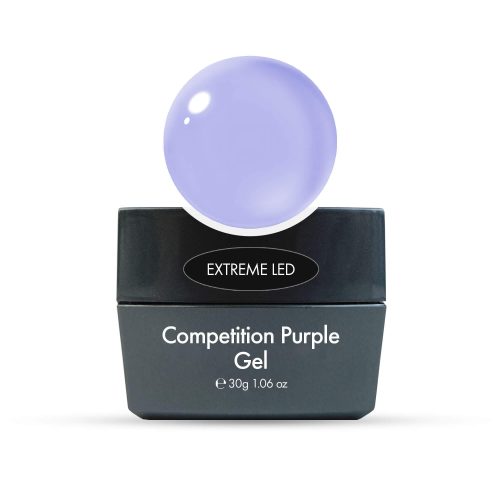 Gel Extreme LED Competition Purple 30g für stabile Nagelmodellage mit intensivem Lila-Farbton und glänzendem Finish