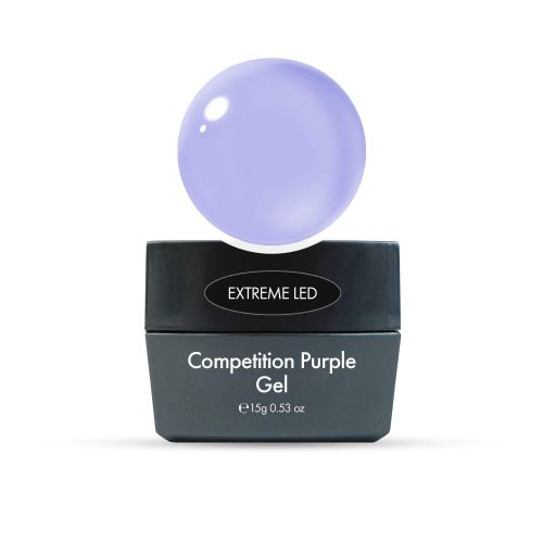 Gel Extreme LED Competition Purple 15g für stabile Nagelmodellage mit intensivem Lila-Farbton und glänzendem Finish
