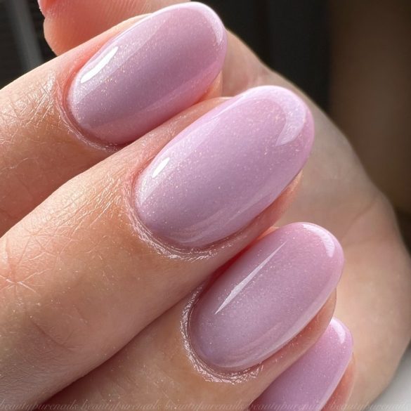 Gel Polish - DN160 Gold Glossy Pink 