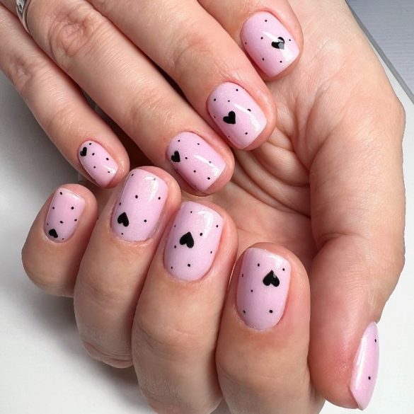 Gel Polish - DN160 Gold Glossy Pink 