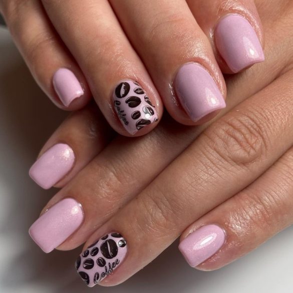 Gel Polish - DN160 Gold Glossy Pink 