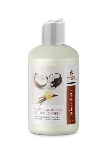 Hand- und Fußpflege Creme Vanille Kokos 500ml für intensive Feuchtigkeit und Pflege der Haut