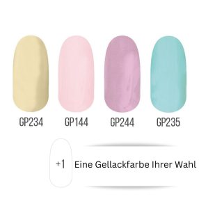Gel Polish - Frühlingsfarben I. 4+1 Packung