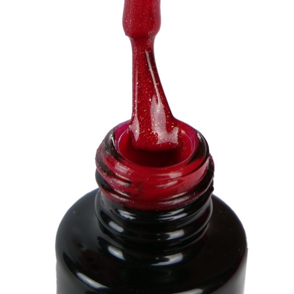 Gel Polish  4ml - DN136 Gold Iridescent Red