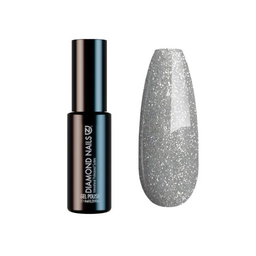 Gellack 4ml - DN105 - Glitzerndes Silber - HEMA-frei