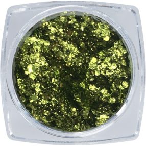 Metall Flitter Deko - Hellgrün