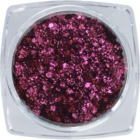 Metall Flitter Deko - Dunkel Rosa