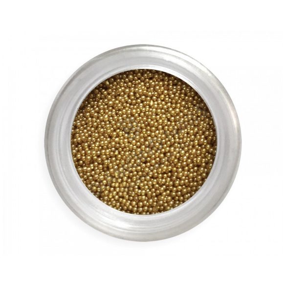 Nail Art Perlen in Gold - XL