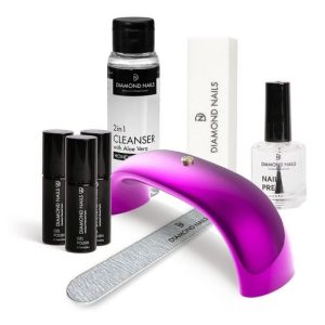 Gellack Starter Set mit 6W PINK LED Lampe /196,33/ -  Gellack