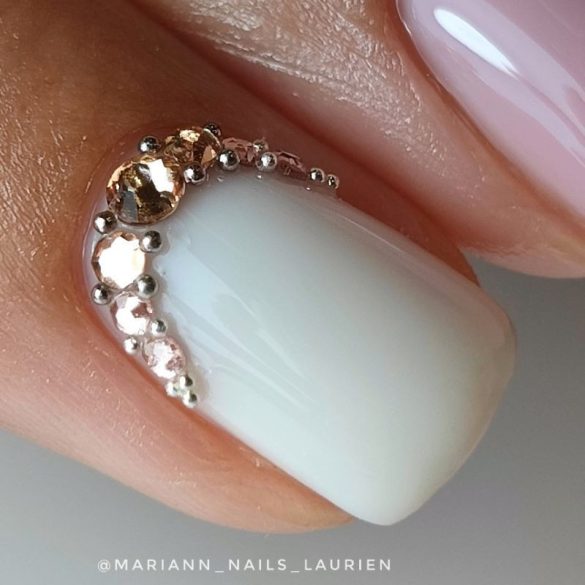 Gel Polish - Rubber Base  Angel White 7ml
