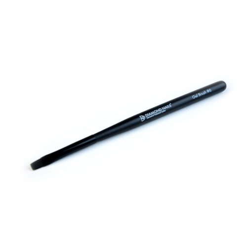 Gel Pinsel Gr.6 in Schwarz für professionelle Gel-Modellage - Diamond Nails