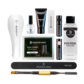 Polygel-Startset / Polygel nägel set mit 10W UV/LED-Lampe