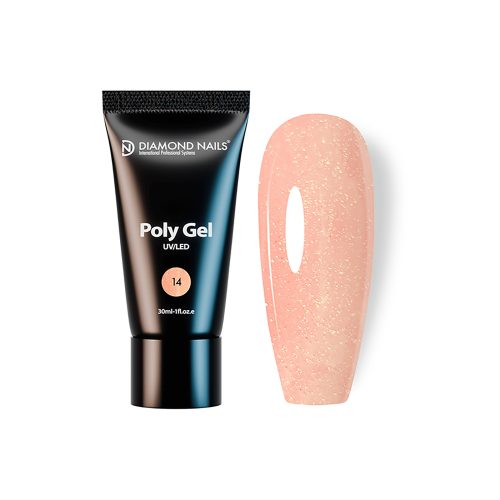 Diamond-Nails-PolyGel 14 - Peach Shine - 30ml HEMA- und TPO-frei