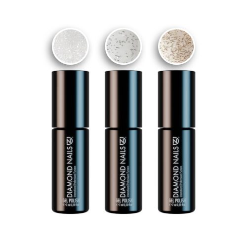 Glitzer Top Coat Set für Gel Nägel mit funkelndem Finish von Diamond Nails