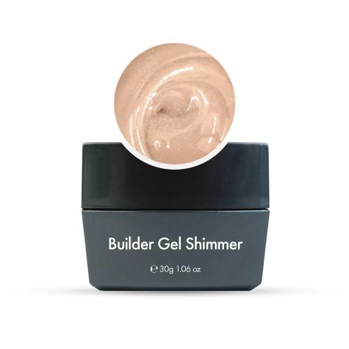 Builder Gel – Shimmer – Natural Beige (glitzerndes Nude) – 30 g – Aufbaugel für Kunstnägel – HEMA-frei