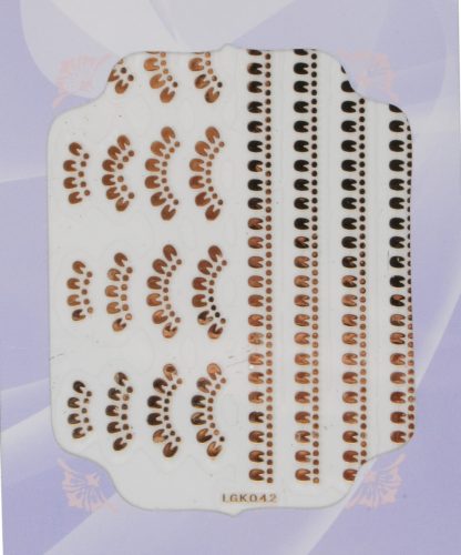 Nagelsticker in Silber IGK-42