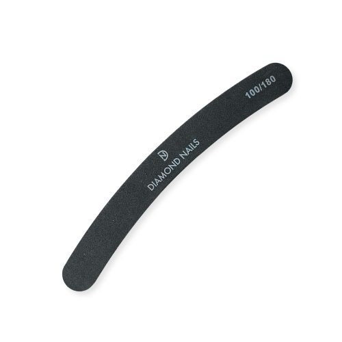 Nagelfeile gebogen in Schwarz 100/180