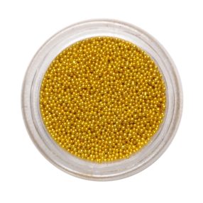 Nail Art Perlen in Gold