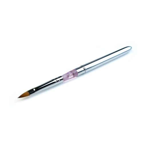 Professionelle Acryl Pinsel Gr.4 in Lila für präzise Modellage - Diamond Nails
