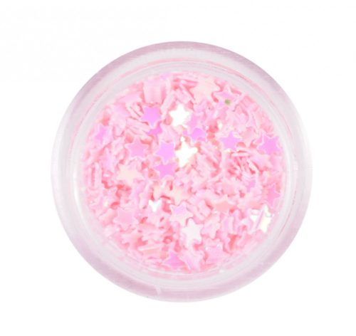 Nail Art Sterne in Hellrosa