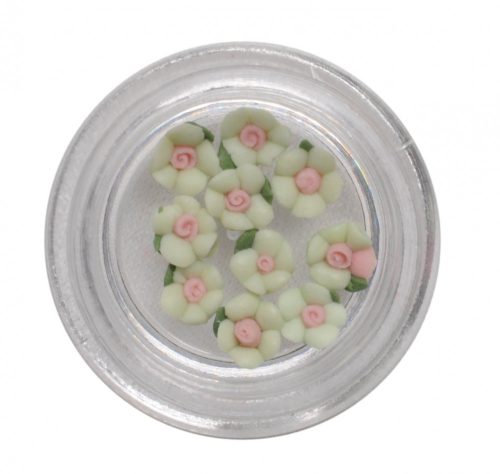 3D Acryl Blumen in Hellgrün