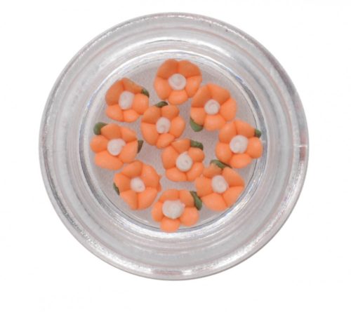 3D Acryl Blumen in Orange